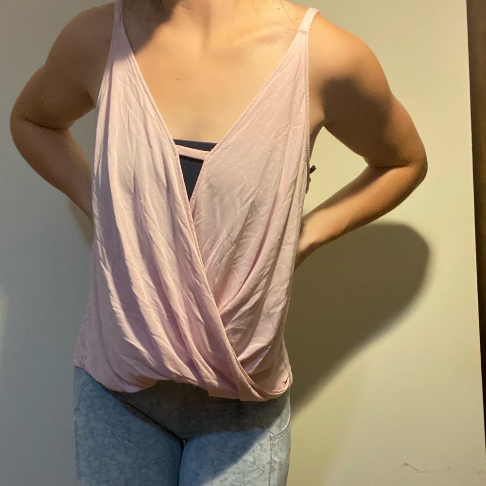 Size small, light pink, v-neck tank, Brand: Lush